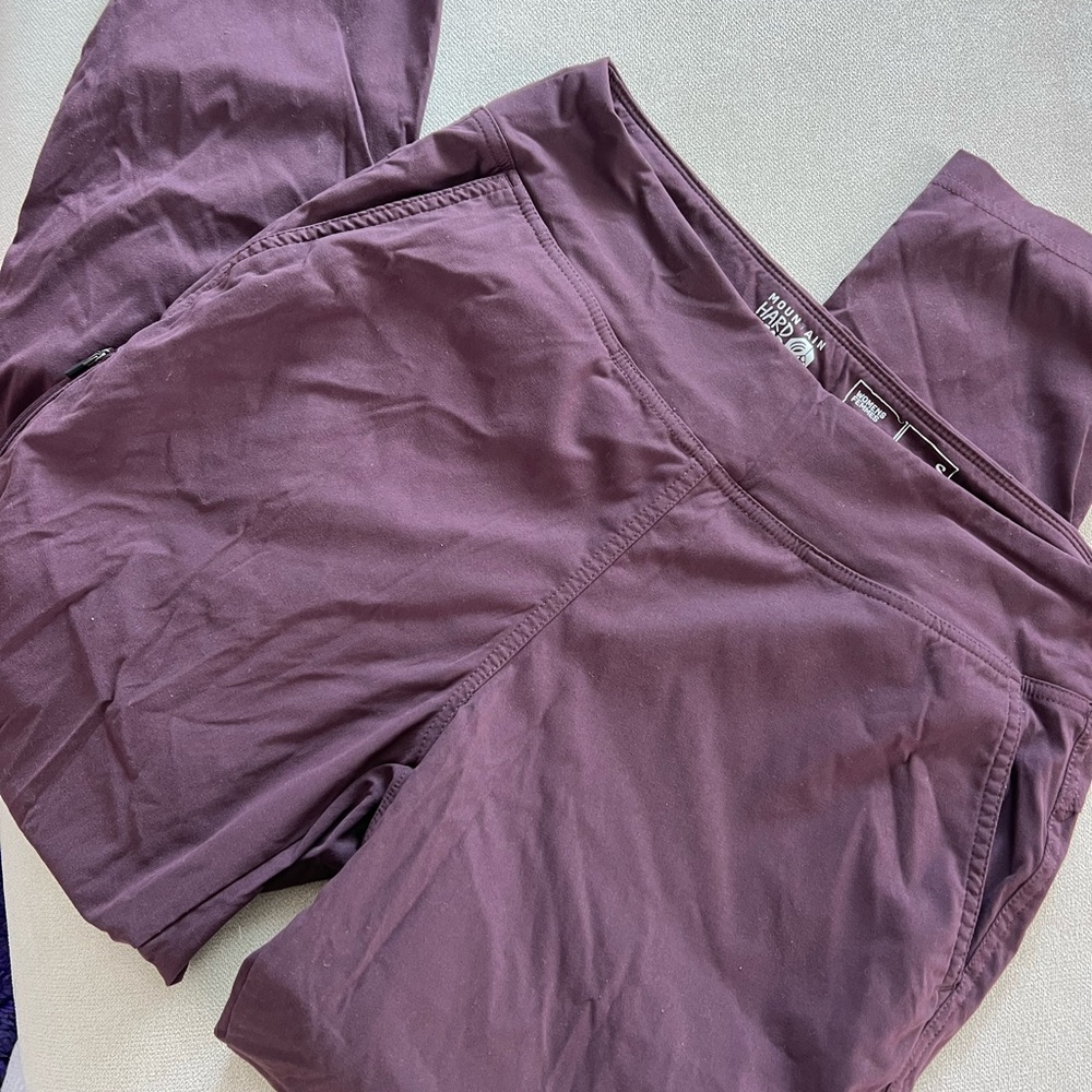 Purple High-Waisted Hiking Pants